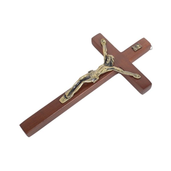 Vintage Wooden Metal Wall Cross