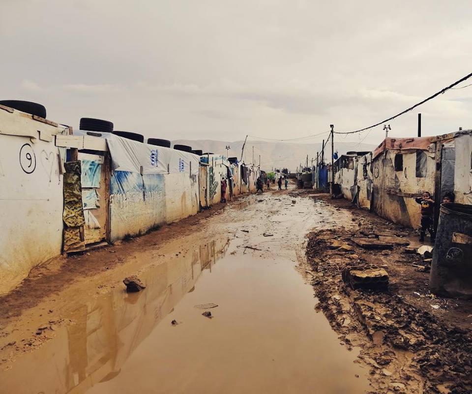 Winter storm paralyzes refugee camps in Lebanon.